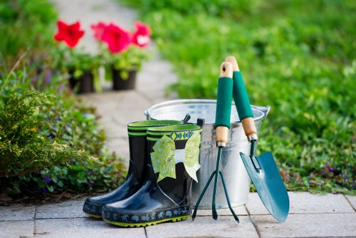 Local garden maintenance work in Camberwell with hedging and lawn care