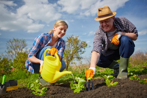 Reused garden materials prepared for charity donation
